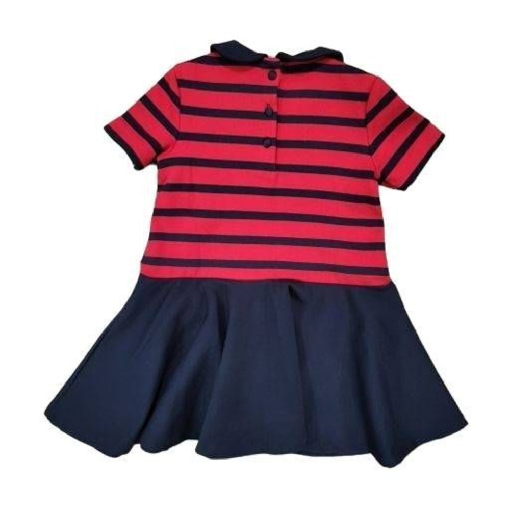 Ralph Lauren Roma Ponte Stripe Dress w/ Bloomers 18 mos - Picture 5 of 7